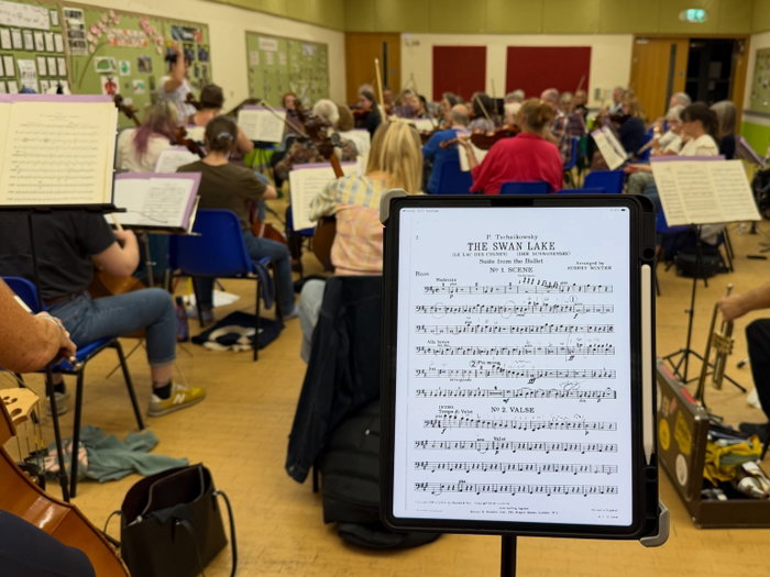 Lovely to be back at a rehearsal last night with @lichfield_sinfonia 🎵