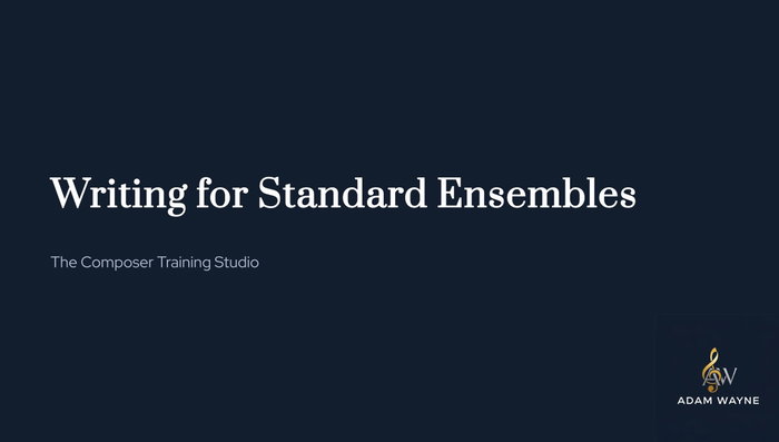 I was honoured to be asked to deliver a lesson for The Composer Training Studio earlier this week, exploring different…